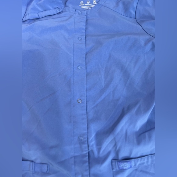 Dickies Ceil Blue Scrub Jacket Size Small - Picture 6 of 14